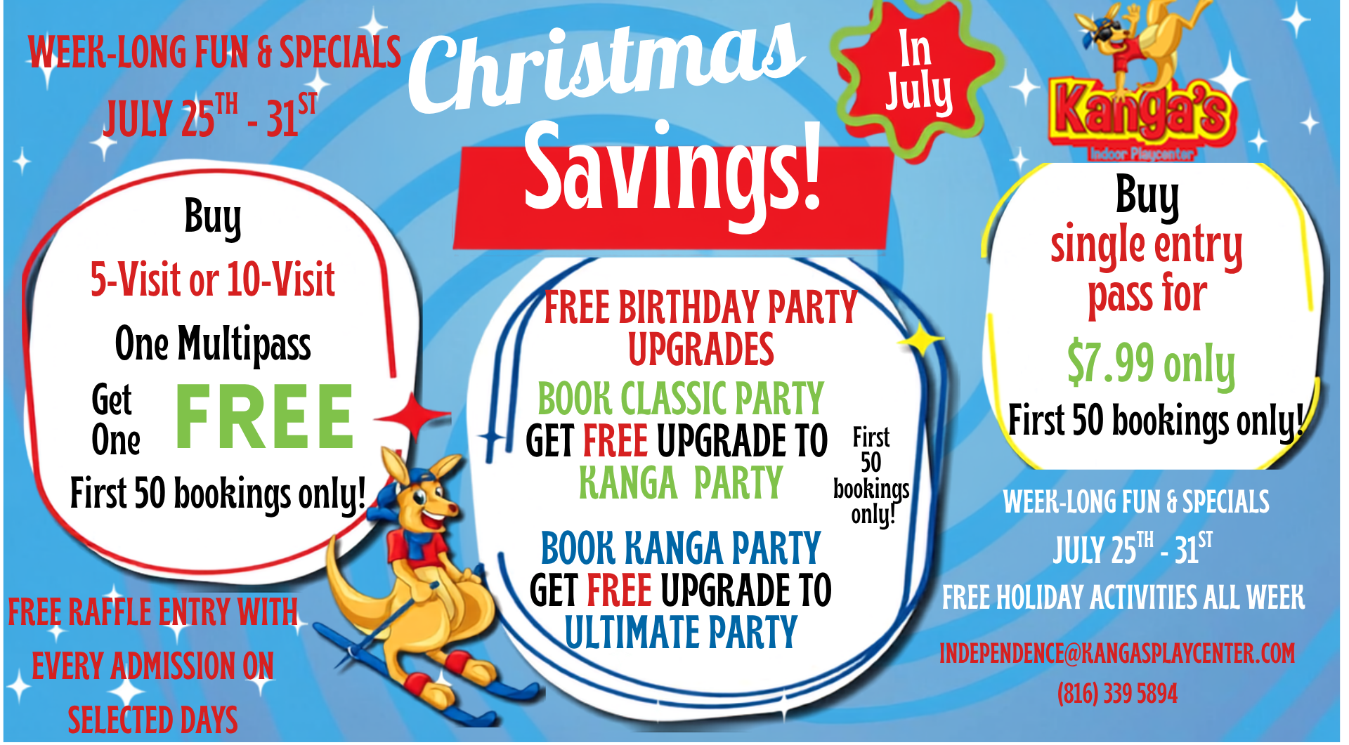 Enjoy Christmas in July and amazing offers